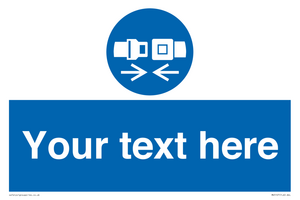 Custom Seatbelts Sign